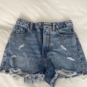 ZARA high rise jean shorts, worn only a few times but condition is great